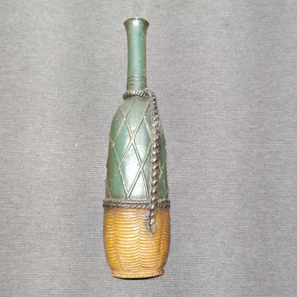 Vintage Sexton USA Green Bottle Shaped Wall Plaque Art Decor